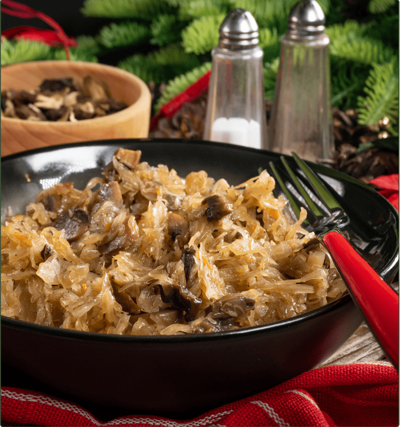 Wigilia Bożego Narodzenia 15 Kapusta kiszona z Grzybami