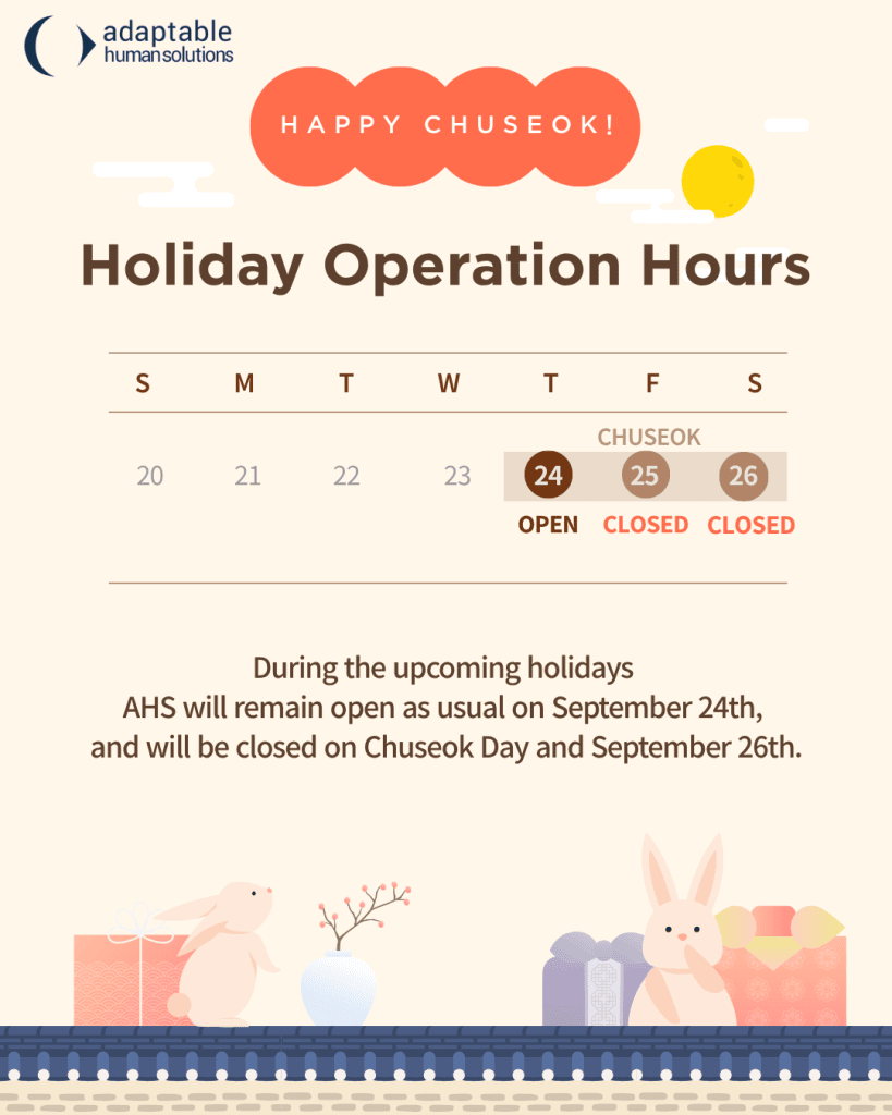 AHS Chuseok Holiday Hours