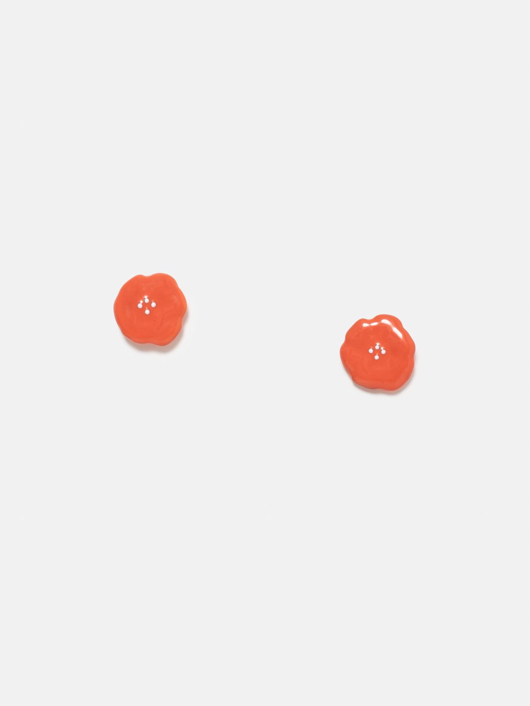 pendientes de caqui naranja