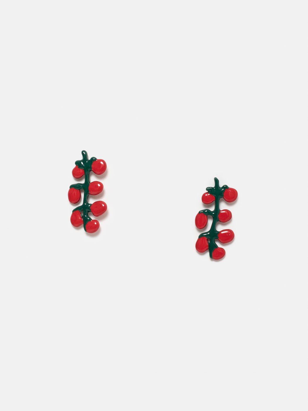 pendientes ramita de tomates