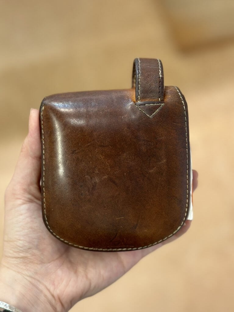 ナチュラルヌメ　ヒップポケット革財布（小銭入れ付き）｜エイジング後