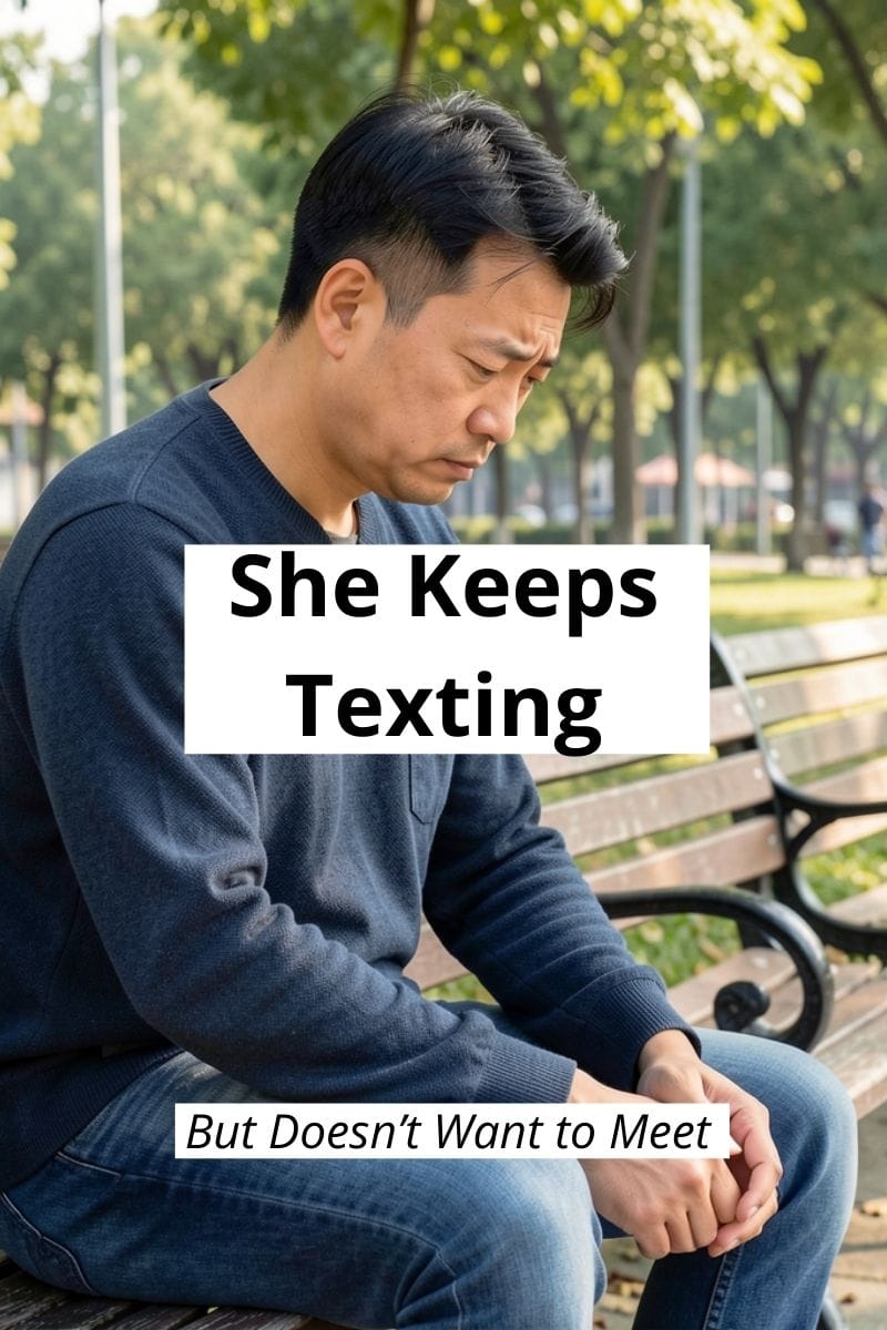 why she keeps texting but doesn't want to meet up,