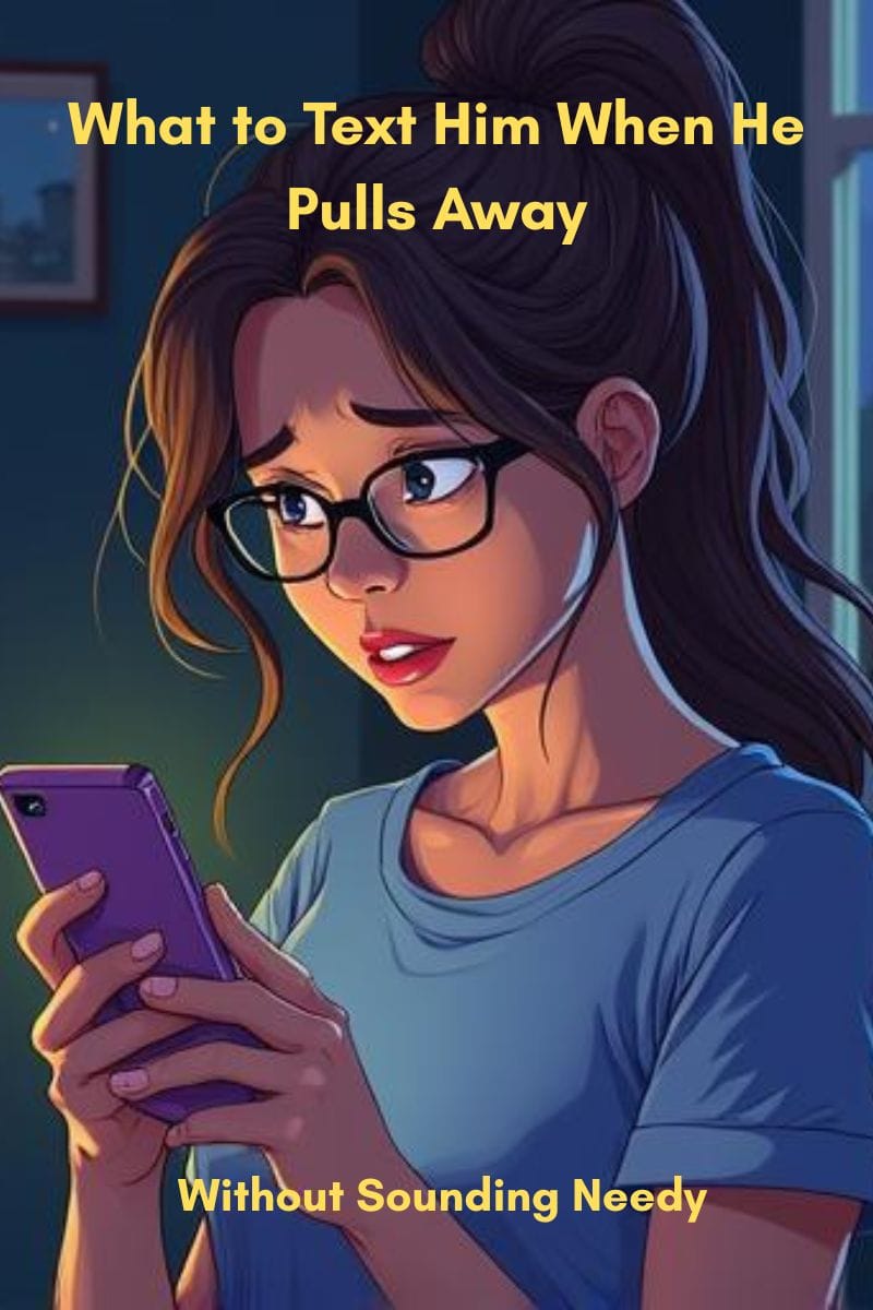 What to Text Him When He Pulls Away (Without Sounding Needy) 1 blog cover of what to text him when he pulls away without sounding needy,