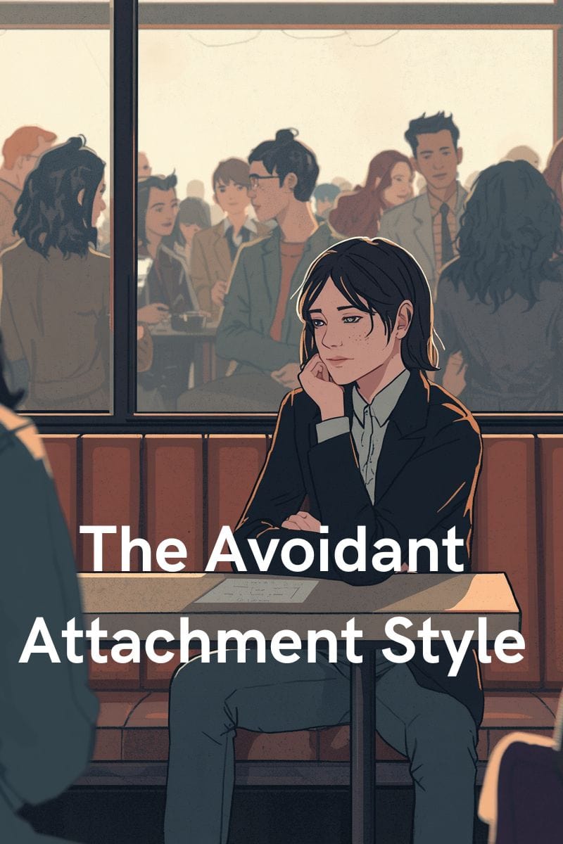Avoidant Attachment Style: Signs, Causes, and How to Build Deeper Connections 1 image of a woman sitting by herself in a workplace,