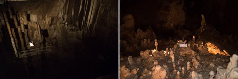 Some of the scenery in the natural bridge caverns Discovery Tour