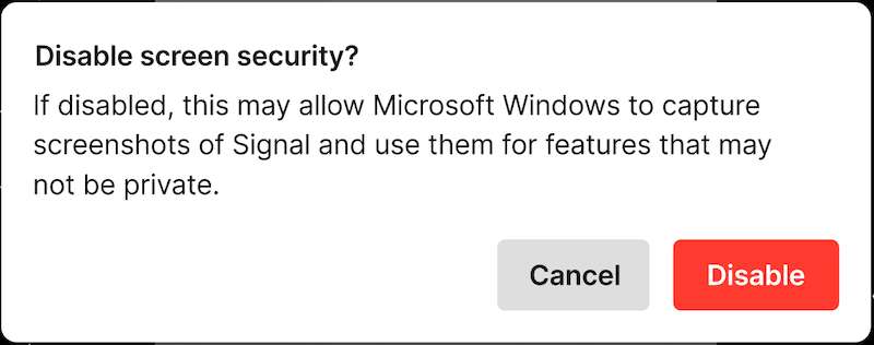 Recall Warning Message Prompt