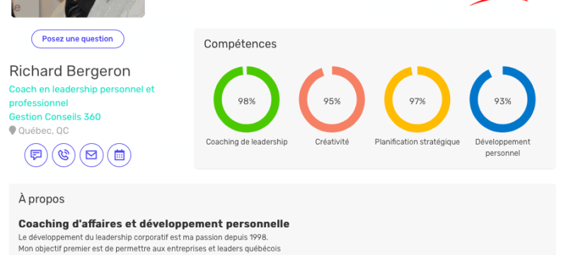 Votre page de profil public