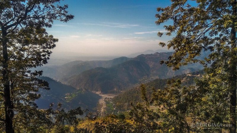 Awesome landscape of Uttarakhand mountains on the way to Tehri