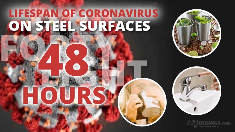 Persistence of coronavirus on steel