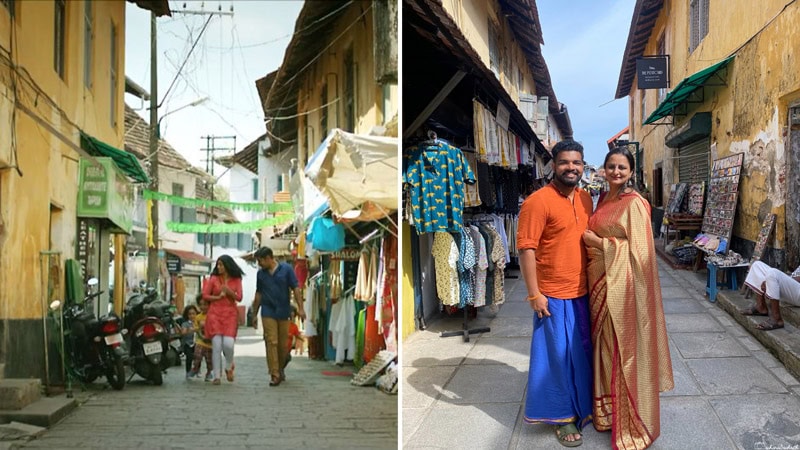 Action Hero filming locations in Fort Kochi India showing streets of ancient Jew town
