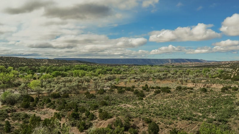 The beautiful landscape of the Posi Pueblo Ruins Trail