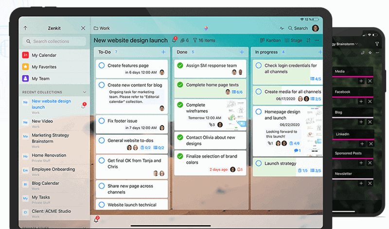 ZenKit - best content calendar tool