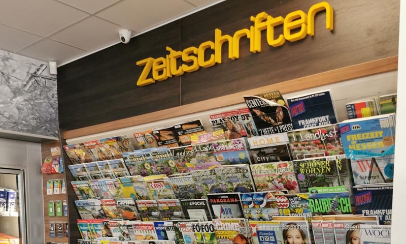 Zeitschriften, Tankstelle-Mainz