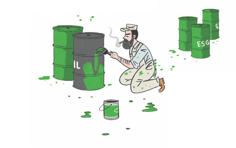 greenwashing illustration
