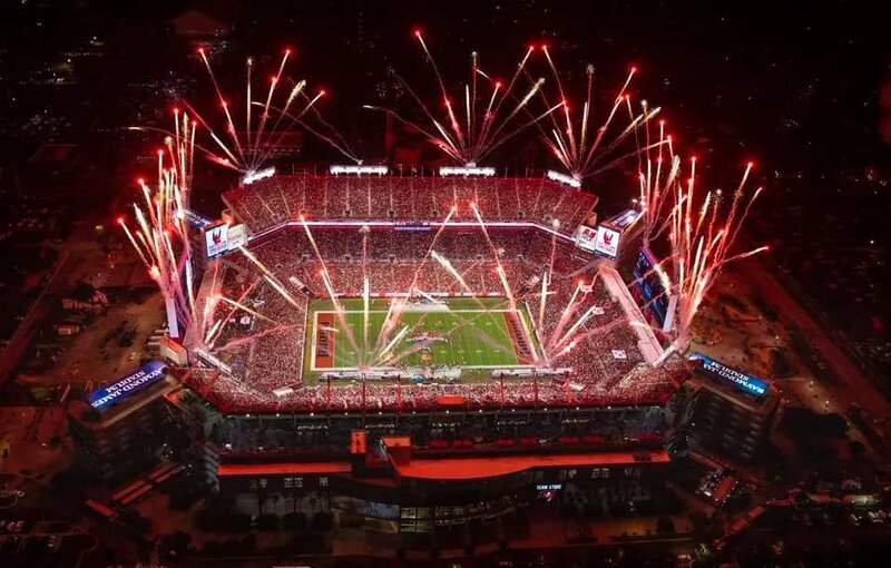 Raymond James Stadium Lights - Celebration