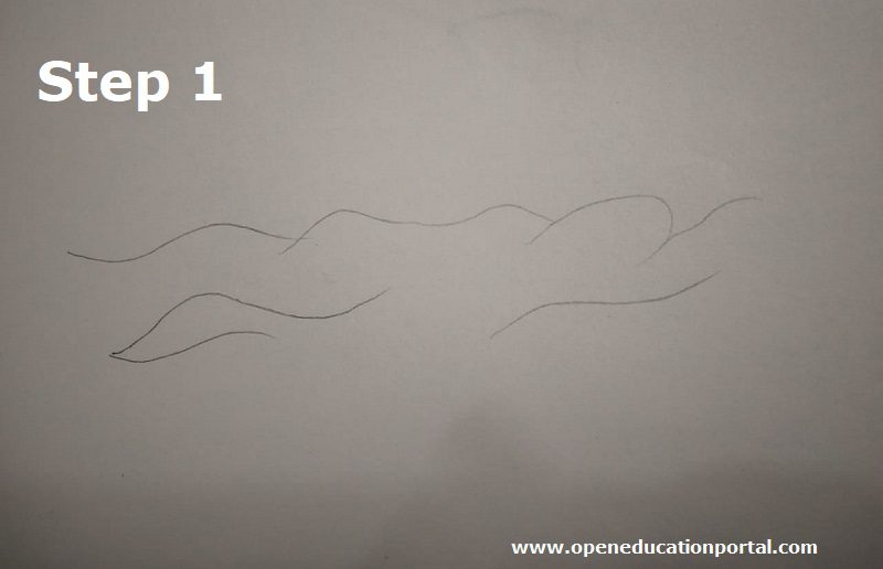 how to draw a ship step1