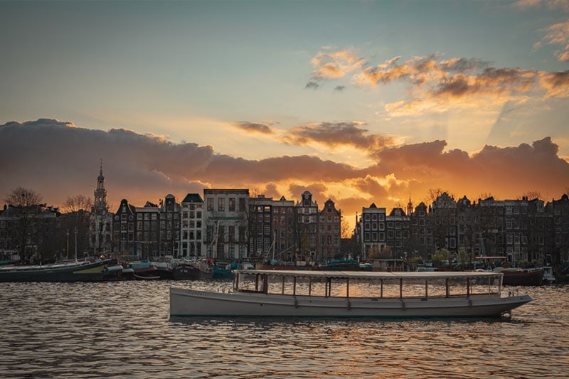 Sunset Salonboot huren Amsterdam Salonboot huren Amsterdam sunset