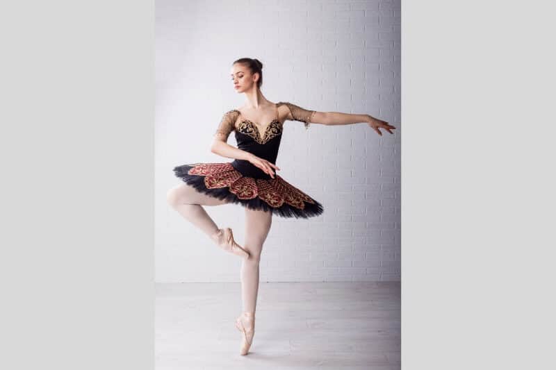 Pirouette bailarina entrenar