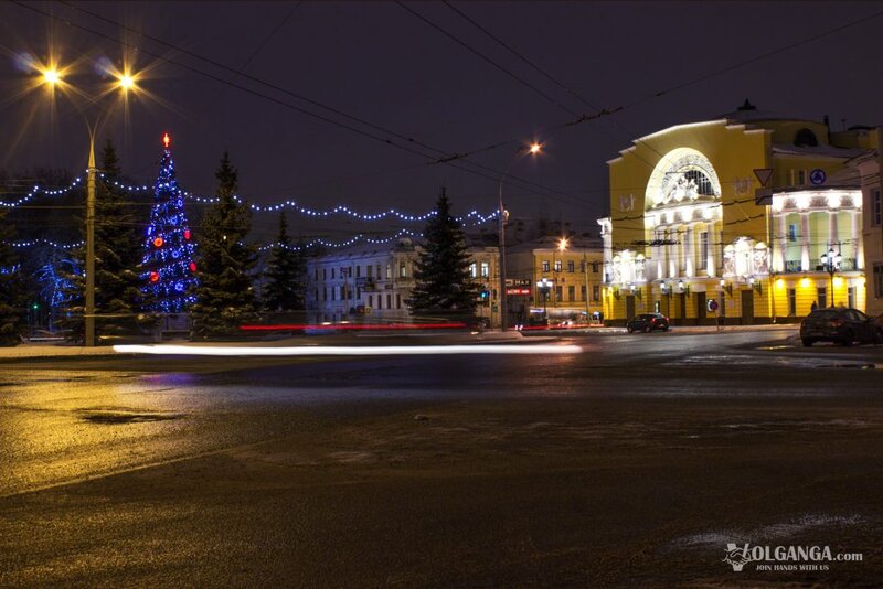 Volkov Drama theatre in Yaroslavl on New Year night 2017