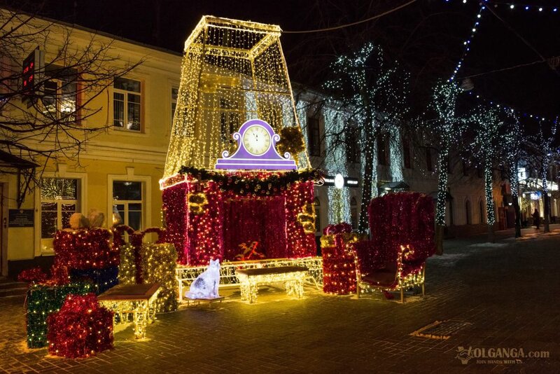 New Year 2017 decoration on Kirova street, Yaroslavl