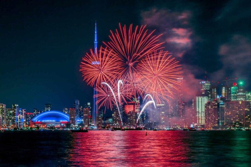 Fireworks in Toronto