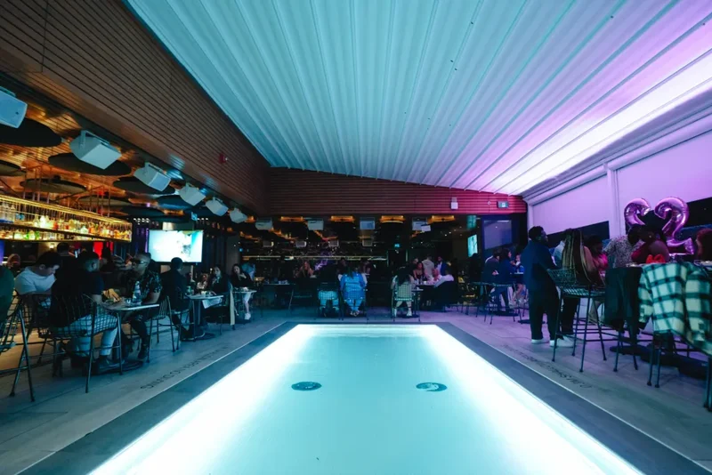 The indoor Pool at Lavelle Toronto's Rooftop Oasis. FREE Guestlist and Bottle Service available