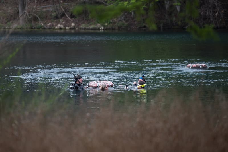 Scuba Divers getting their certification in Spring Lake