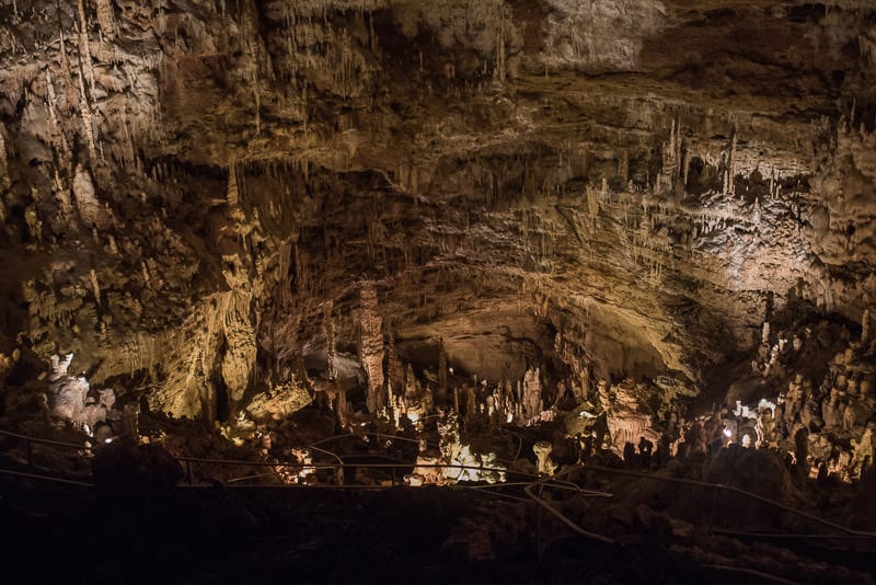 Some of the scenery in the natural bridge caverns Discovery Tour