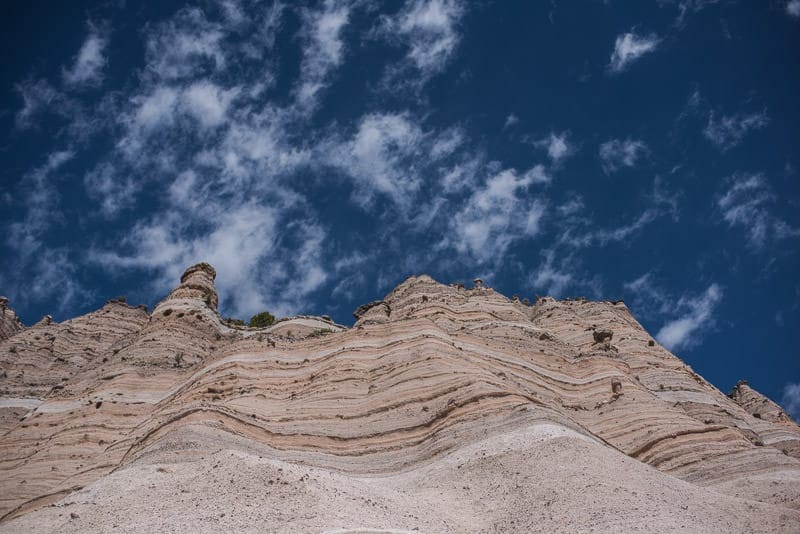 Looking up to the top of Kasha-Katuwe Tent Rocks