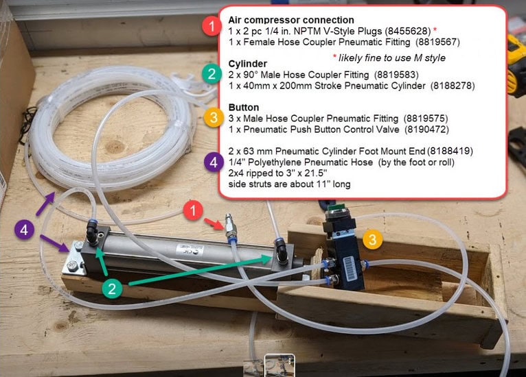 can crusher parts list