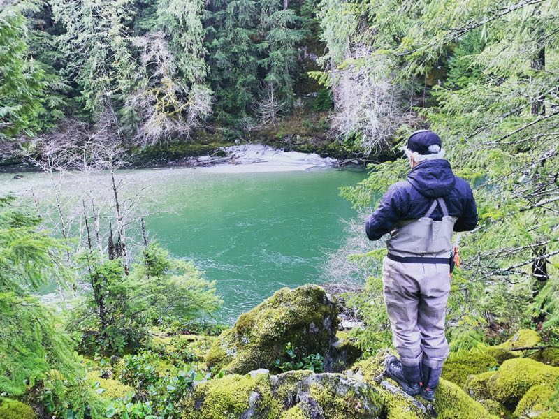 Elaho River fly fishing