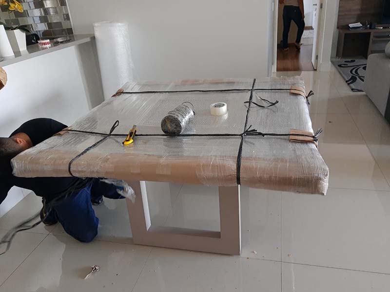Painel embalado para mudança