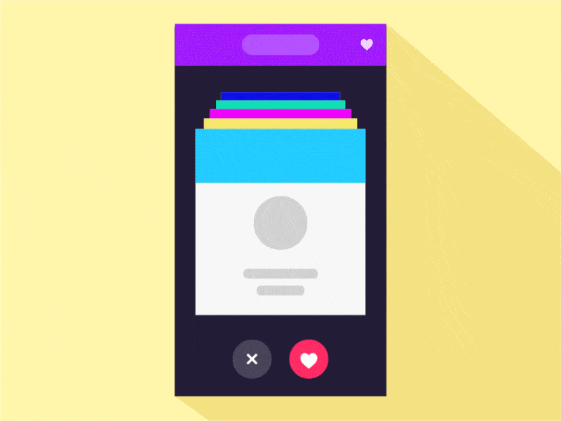 diseño minimalista aplicación móvil