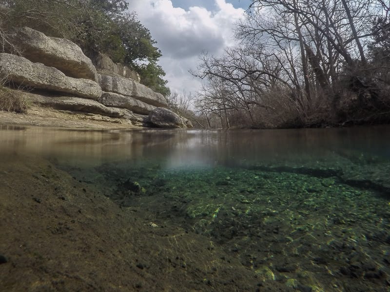 Looking down Cypress Creek from the Jacob's Well area