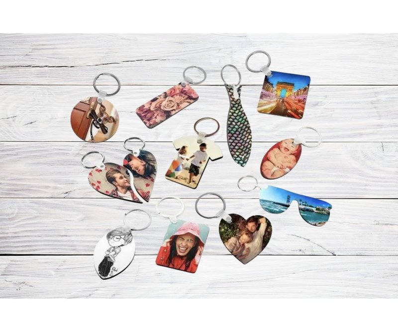 Llavero de madera a doble cara