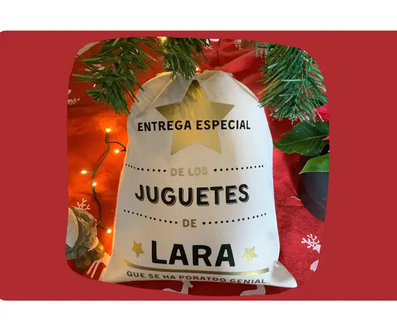 Saco Navidad personalizable
