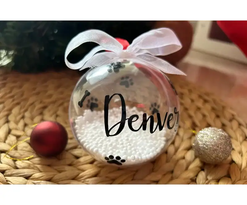 Bola de Navidad Perro/Gato personalizada - Imagen 3