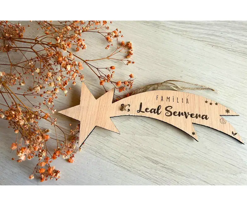 Estrella fugaz para árbol de Navidad