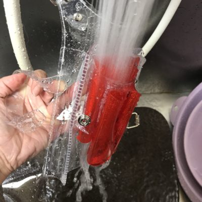 洗えるシザーバッグ レッド