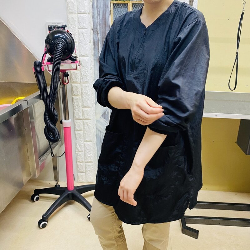 長袖無地の悪魔のトリミングウェア