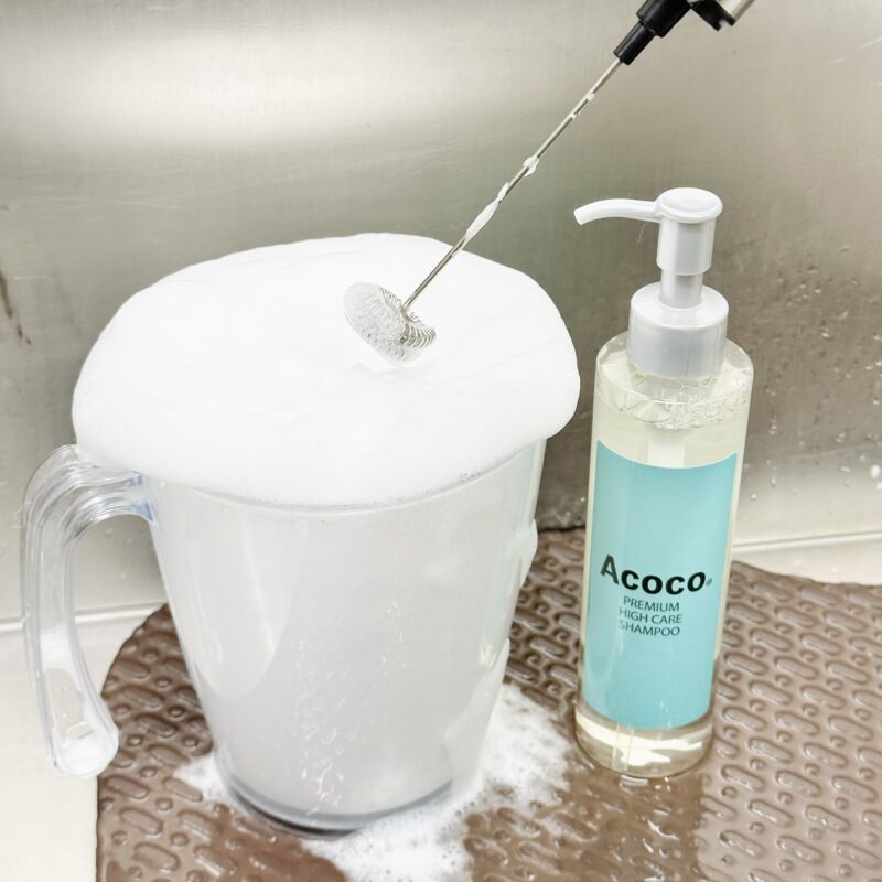 Acoco/シャンプー/泡2