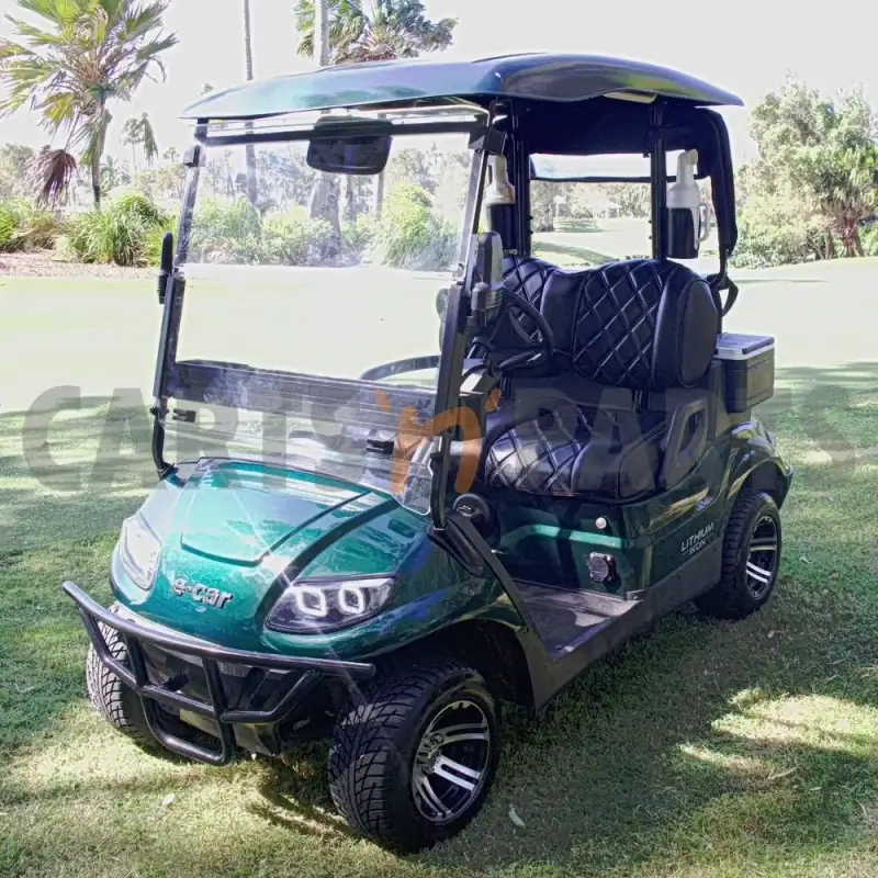 2023 ECAR IKON 2 Seat Emerald Green Golf Cart