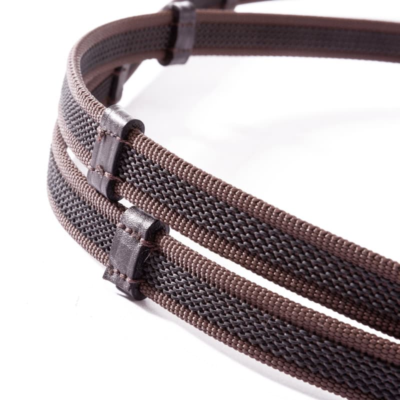 Gumeni dizgin 16mm Kavalkade braon 2