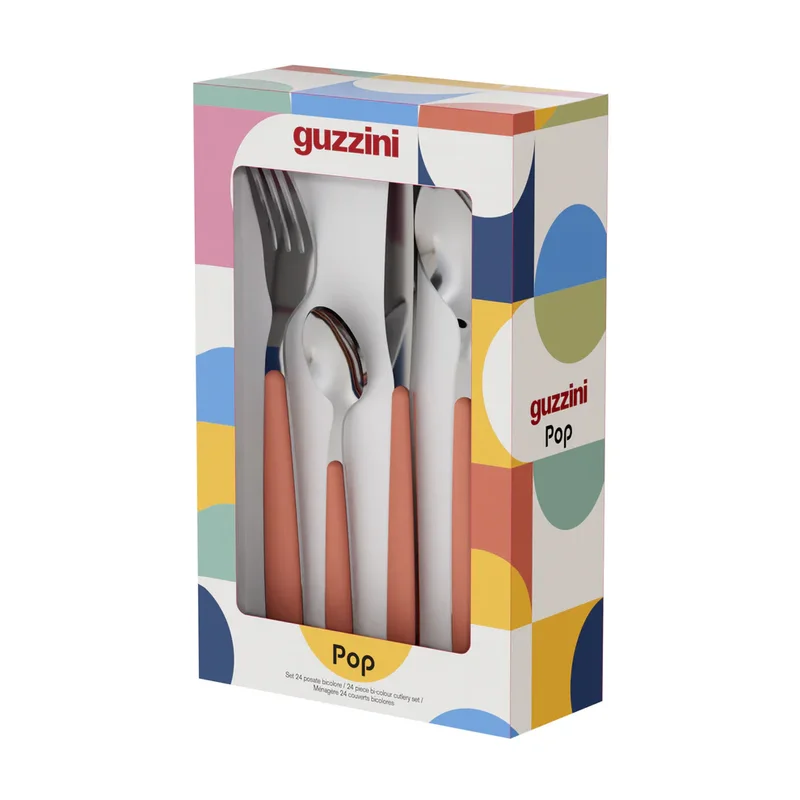 Ménagère 24 Pièces Bleu Marine - Pop Guzzini