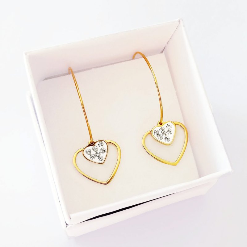Pendientes dorados aro Freya