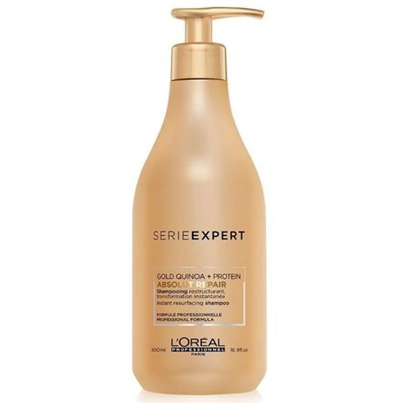 Champu Loreal Absolut Repair Gold Quinoa + Protein. Serie Expert- 500ml- distribuciones ti