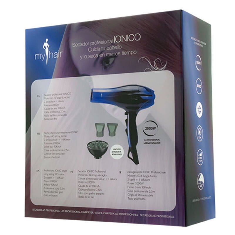 Secador-profesional-ionico-elegant-MY-HAIR-azul-caja- distribuciones ti