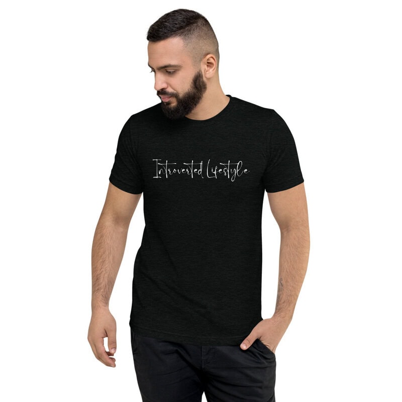 Introverted Lifestyle Unisex Short sleeve black t-shirt