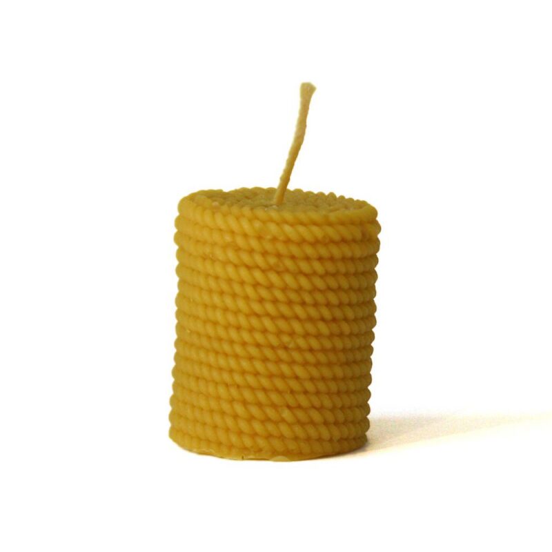Świeca - Walec opleciony sznurem