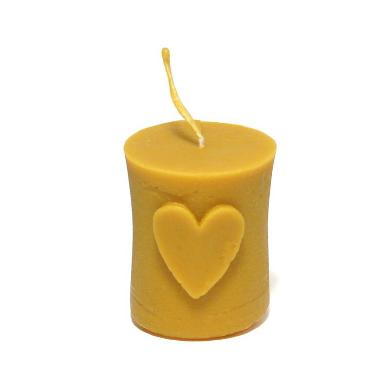 Świeca walec z sercem